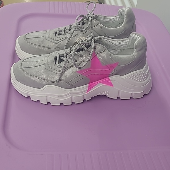 Miro Rubens Platform Pink Star Sneakers - Picture 2 of 5